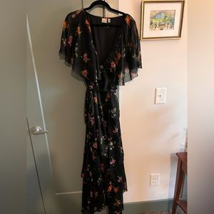 ASOS floral wrap dress